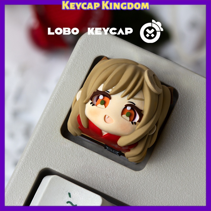 Gaming Keyboard Typewriter - Princesa Cósmica Kaguya! Tecla Personalizada Artesanal