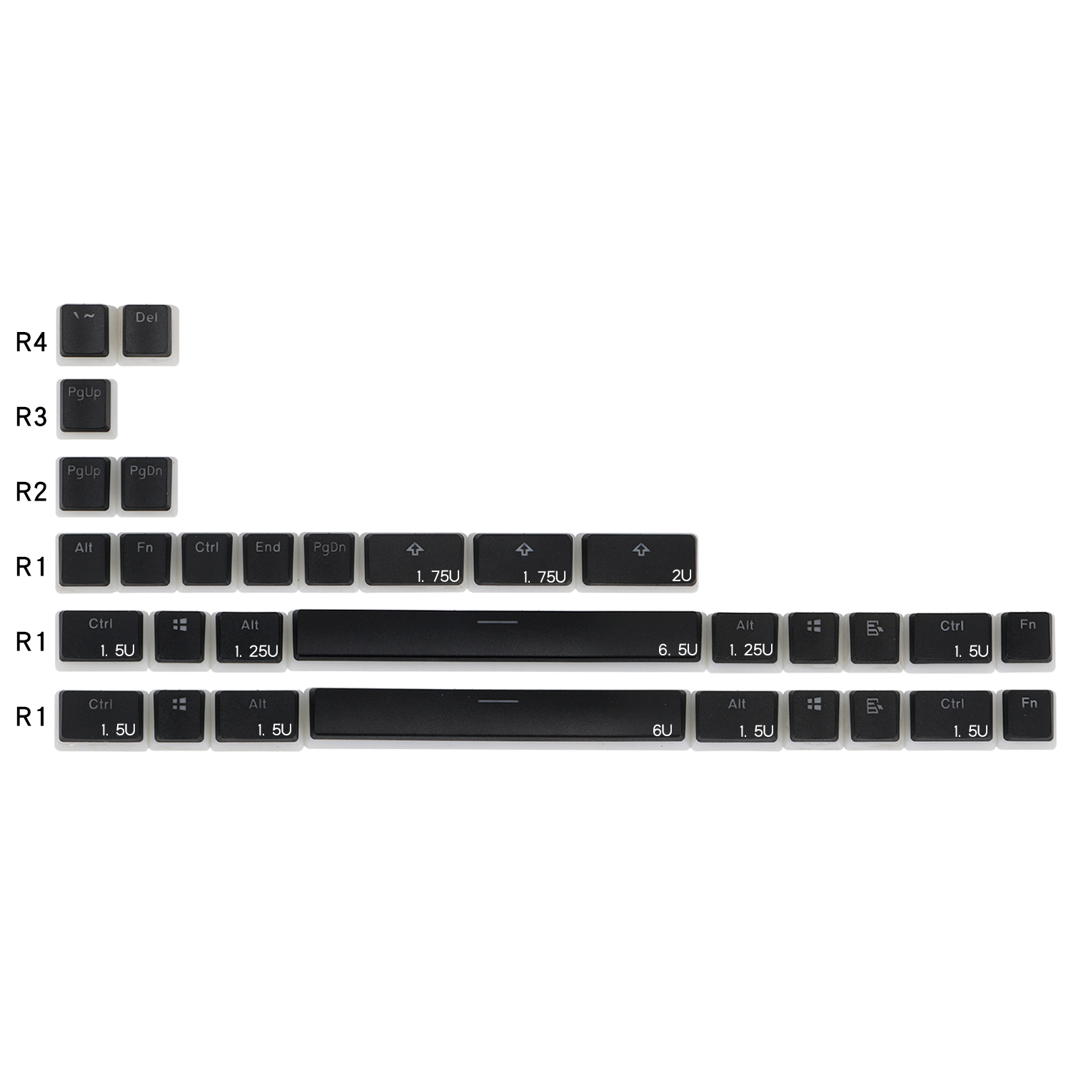 Gaming Keyboard Corsair - Pudim pbt doubleshot backlight keycap preto