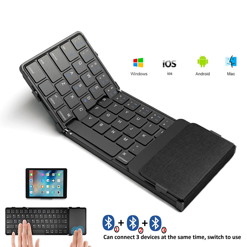 Gaming Keyboard Number Pad - Arco coreia/rússia teclado dobrável sem fio
