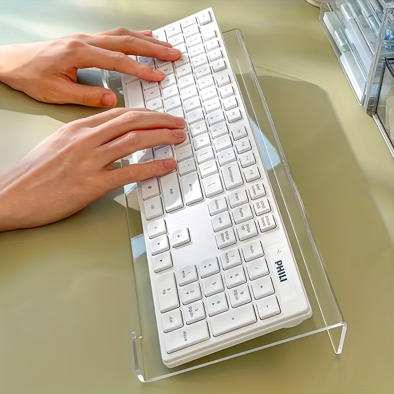 Gaming Keyboard Brand - Suporte de teclado acrílico, organizador de