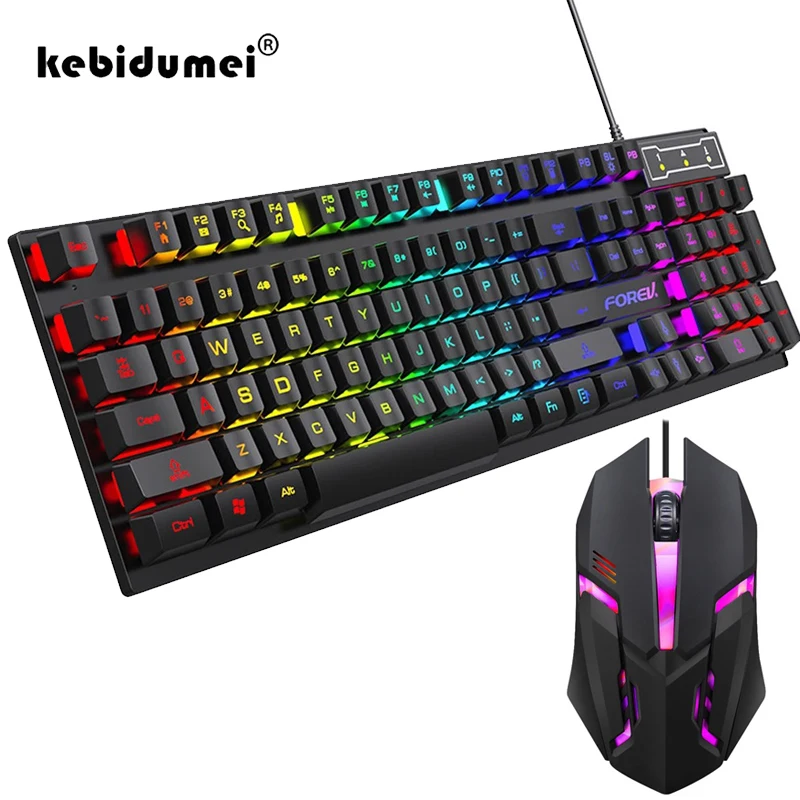Gaming Keyboard Half - Teclado mecânico retroiluminado com 104 teclas,