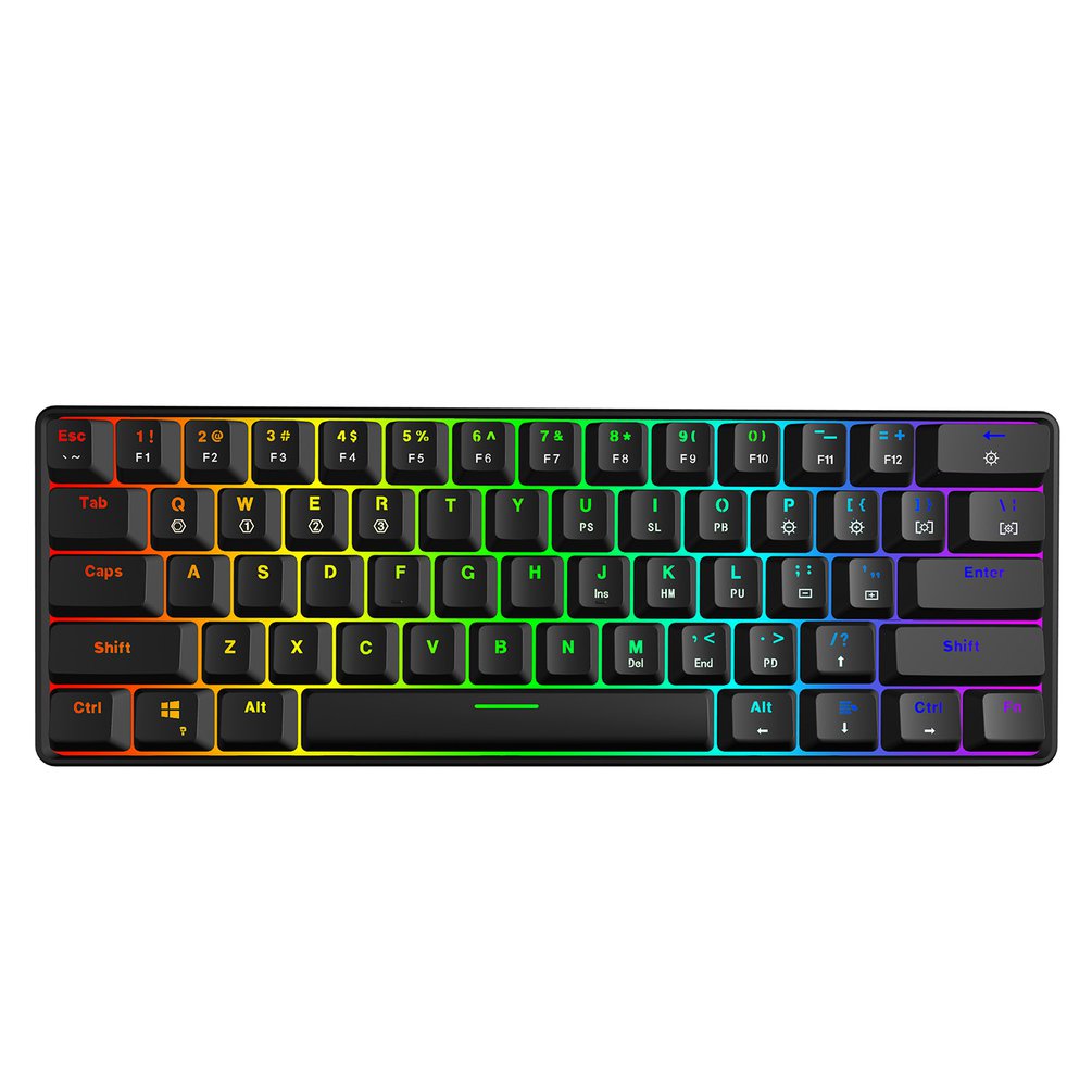 Gaming Keyboard Bundle - Skyloong gk61 mini teclado óptico portátil