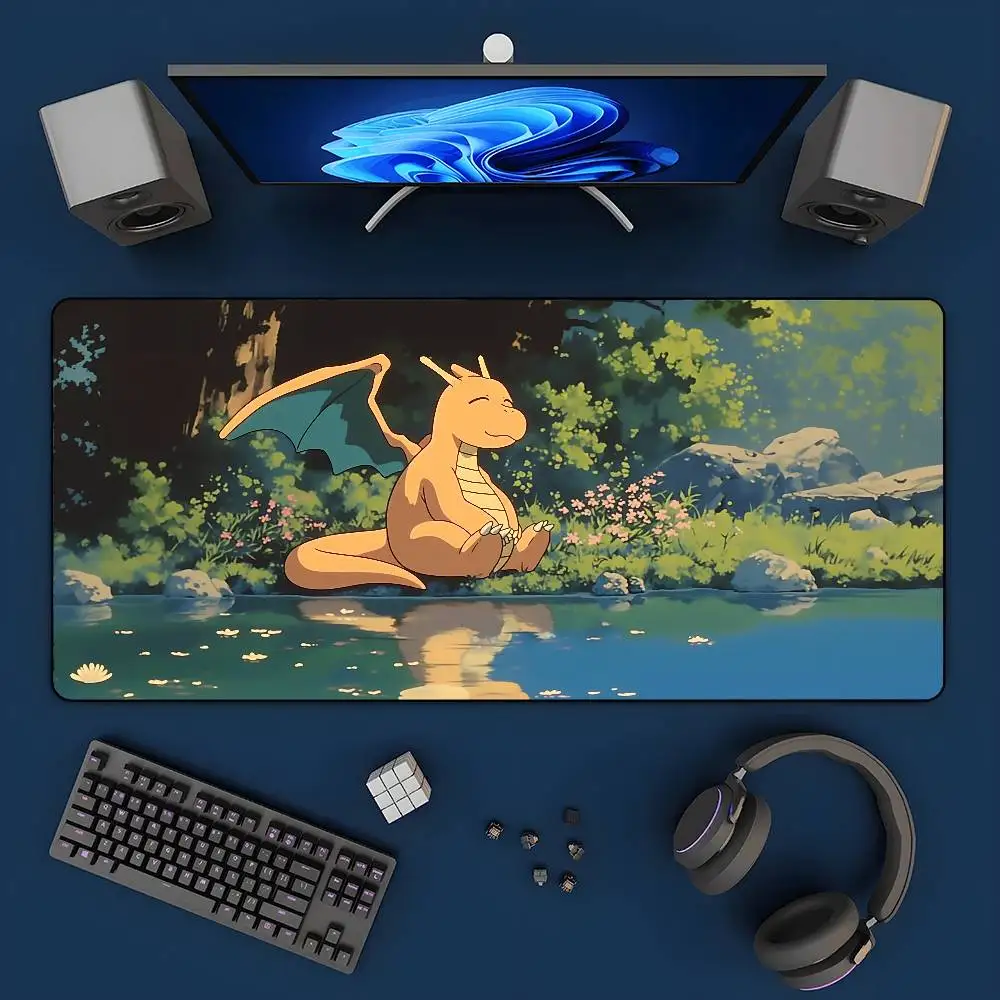 Gaming Keyboard Brand - Mouse Pad Gamer XXL Pokemon Pikachu