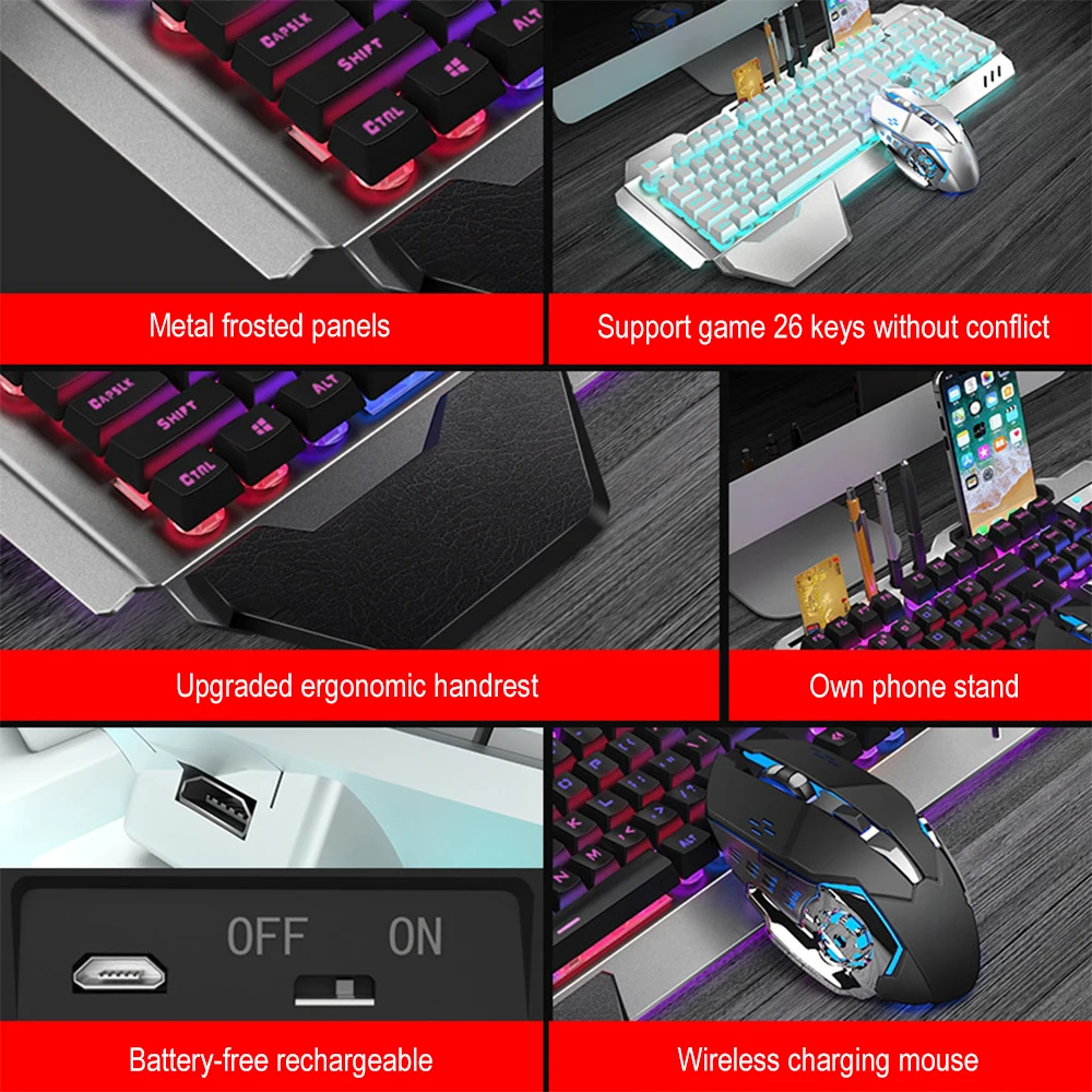 K680 Teclado e Mouse Sem Fio R - Gaming Keyboard Mini avaliação e preço