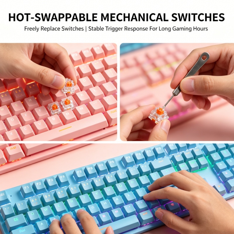 Teclado Mecânico com Fio BAJEA - Gaming Keyboard K300 avaliação e preço