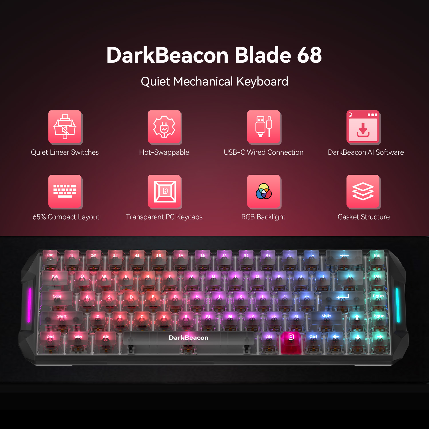Teclado Mecânico Silencioso co - Gaming Keyboard That Is Quiet avaliação e preço
