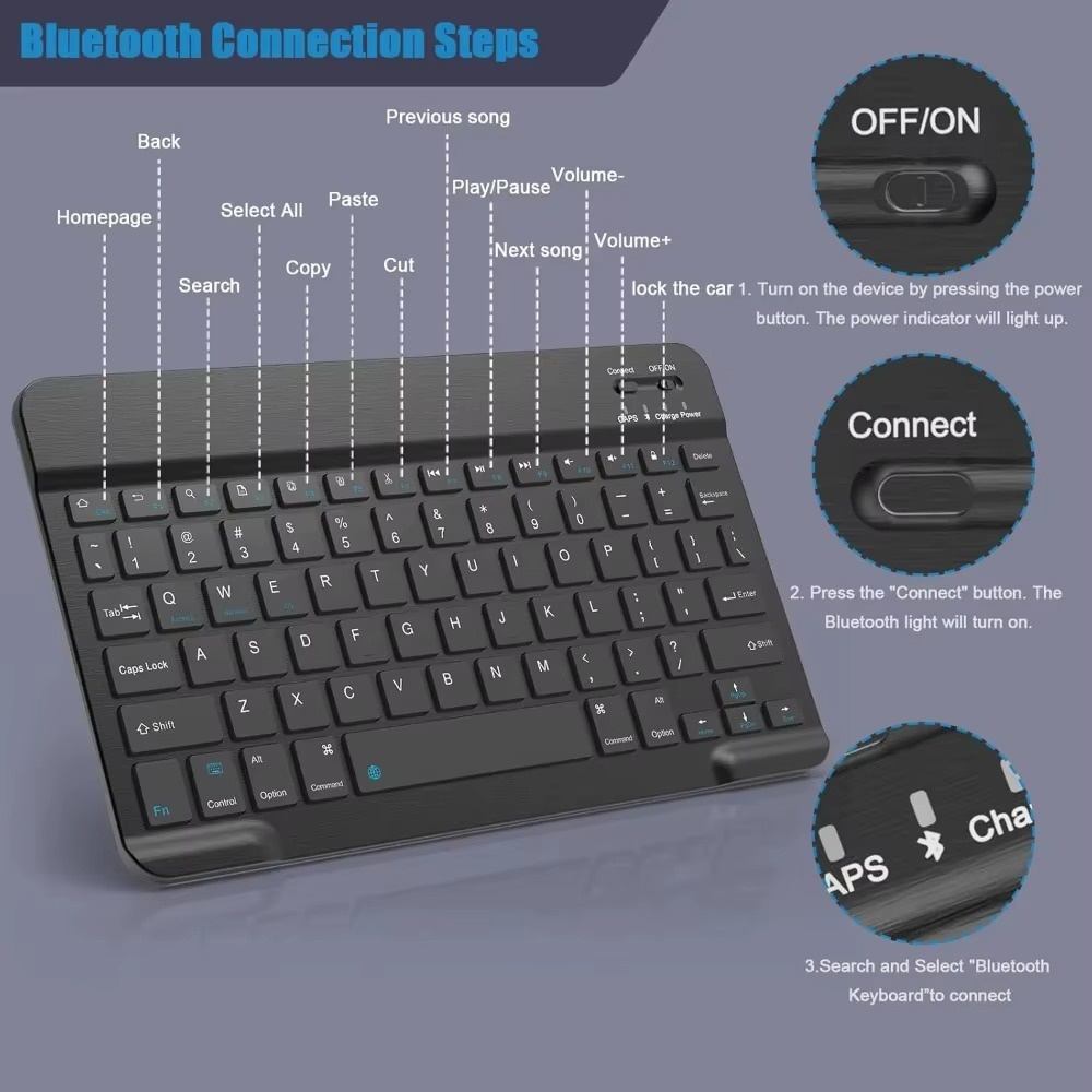 Bluetooth 5.0 teclado sem fio  - Gaming Keyboard Mini avaliação e preço