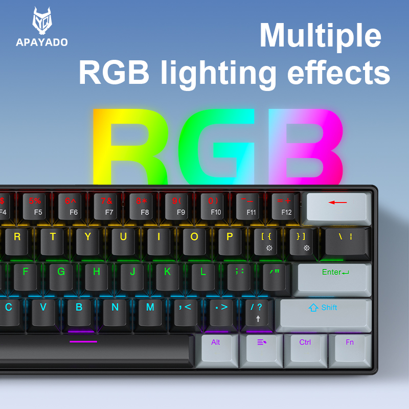 APAYADO K61 Mini teclado mecân - Gaming Keyboard Thocky avaliação e preço