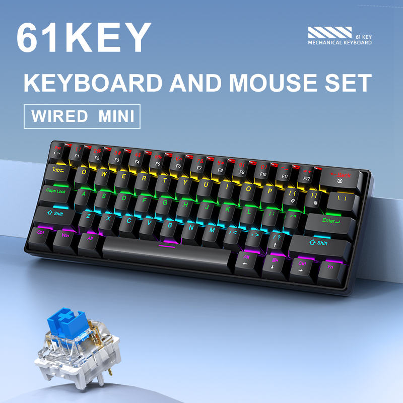 APAYADO K61 Mini teclado mecân - Gaming Keyboard Thocky avaliação e preço