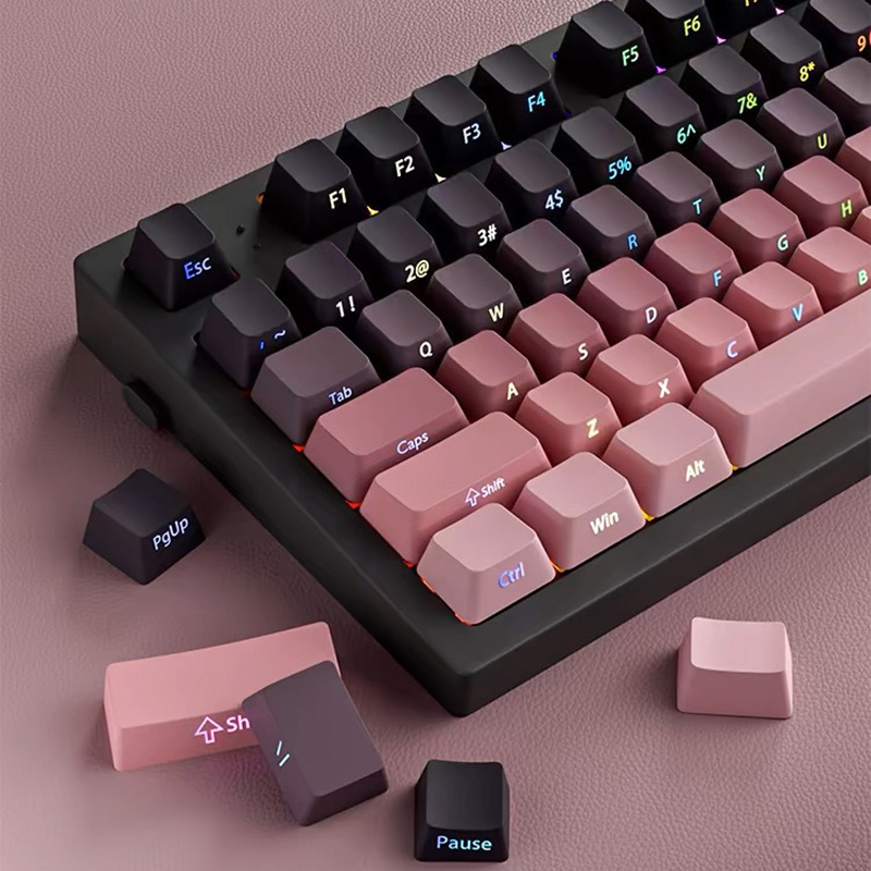 Teclas Gradientes com Impressã - Gaming Keyboard Typewriter avaliação e preço