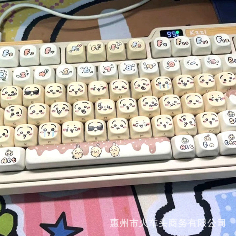 Conjunto de Teclas Chiikawa Cu - Gaming Keyboard Emoji avaliação e preço