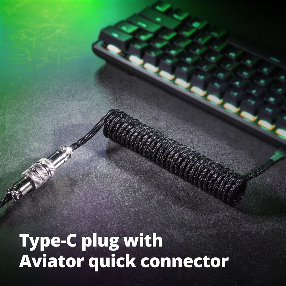 Cabo enrolado para teclado mec - Gaming Keyboard Type C avaliação e preço
