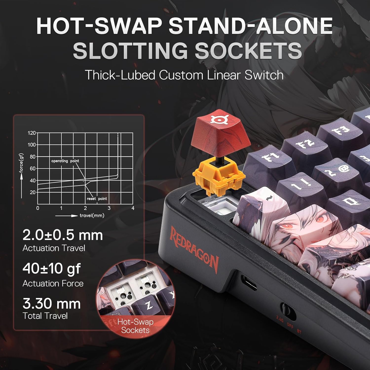 Teclado para jogos Redragon Wi - Gaming Keyboard Thocky avaliação e preço