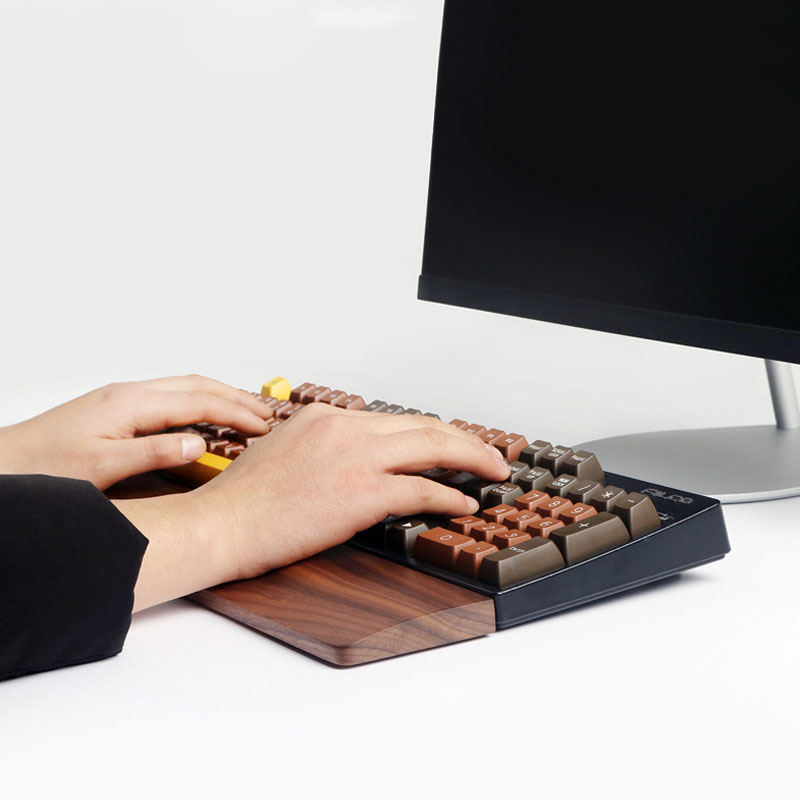 Teclado de madeira de carvalho - Gaming Keyboard Number Pad avaliação e preço