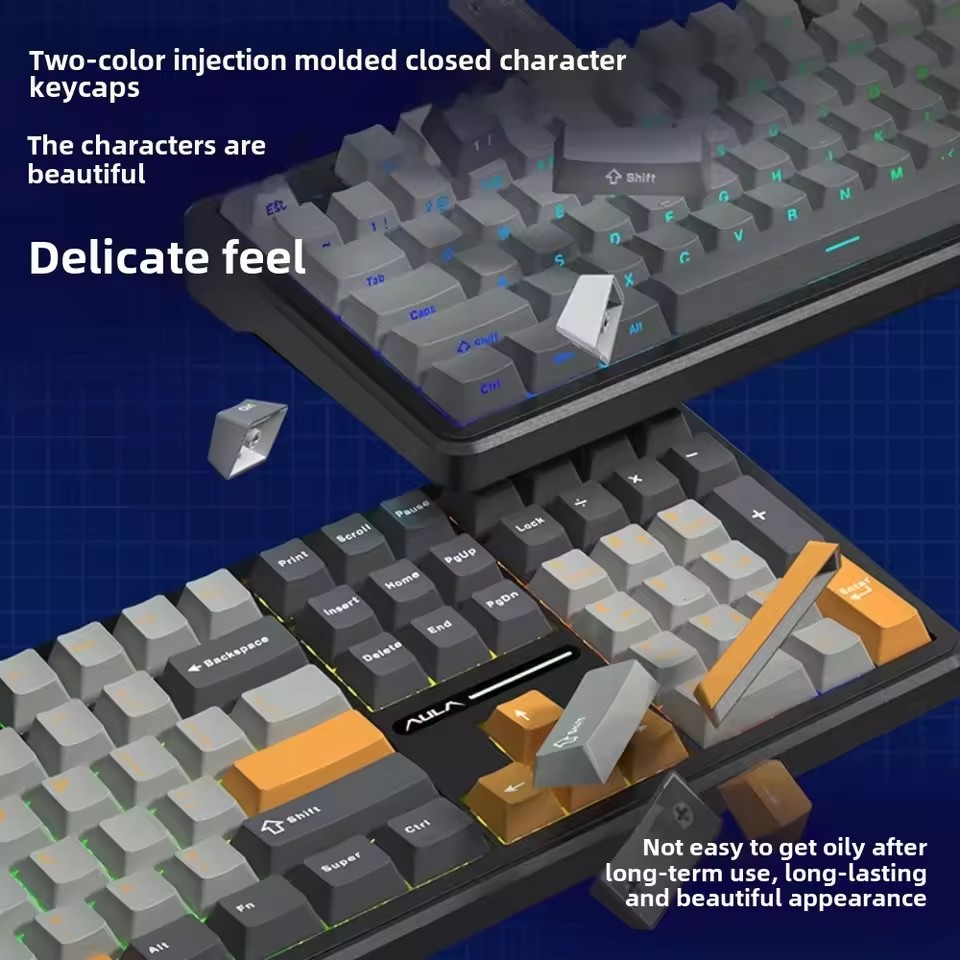 AULA F108 Pro Gaming Mecânico  - Gaming Keyboard Thocky avaliação e preço