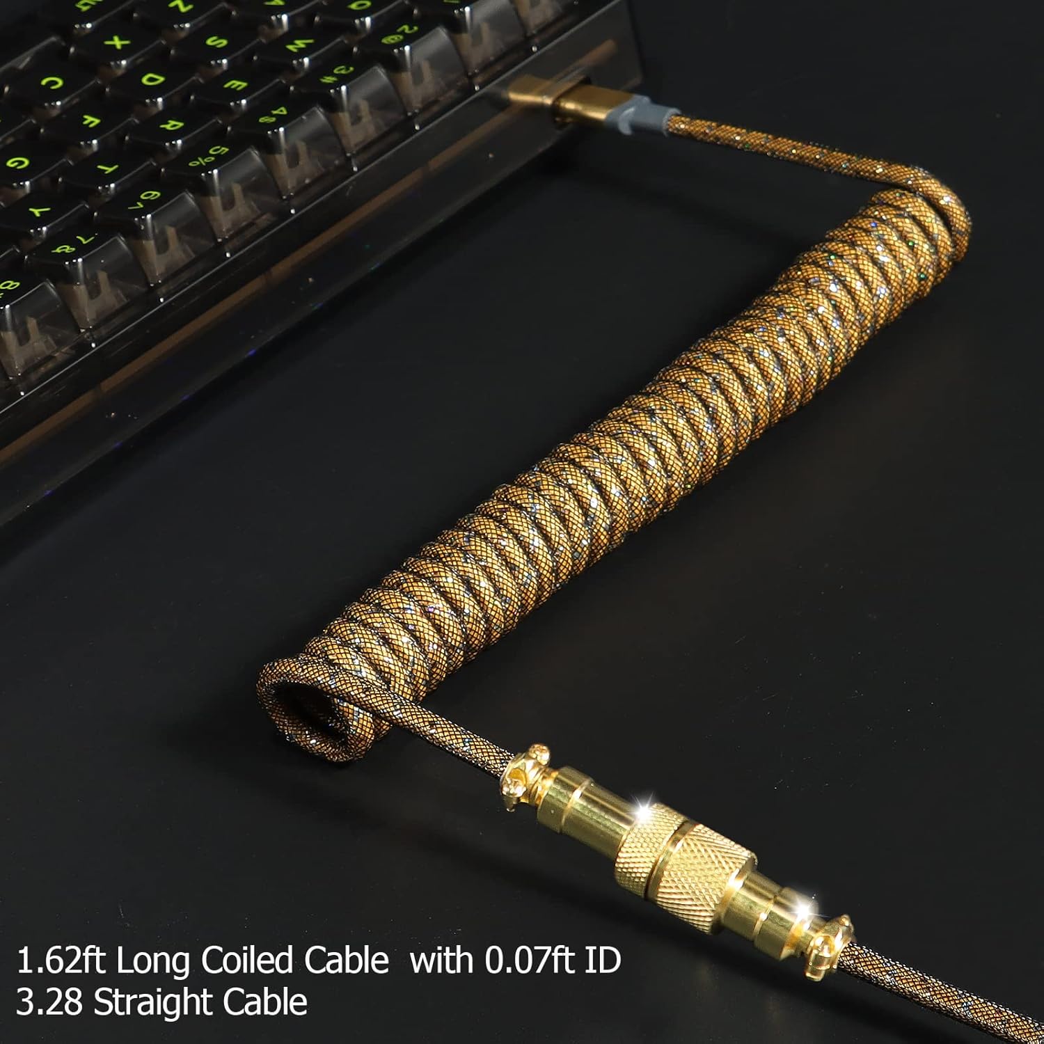 Cabo USB C enrolado ATTACK SHA - Gaming Keyboard Type C avaliação e preço