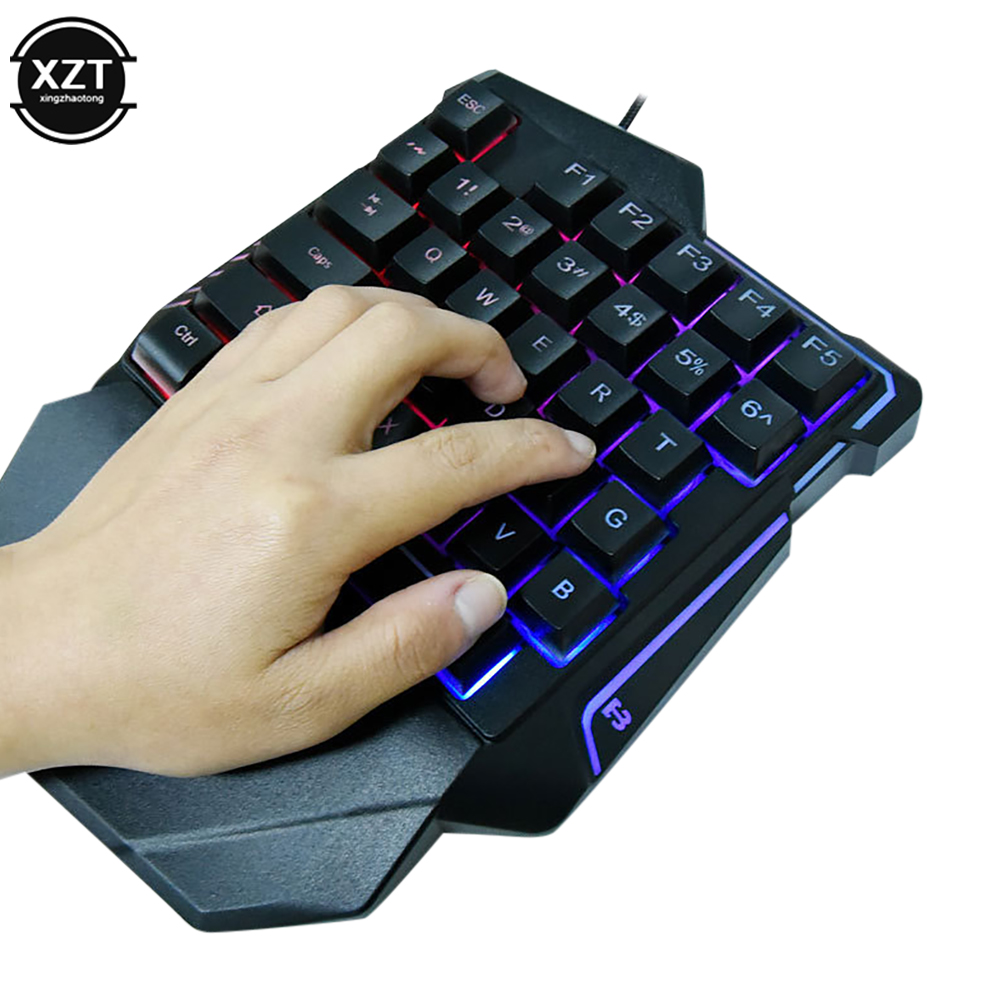 Teclado usb com uma mão para j - Gaming Keyboard Half avaliação e preço