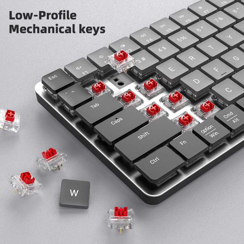Teclado Mecânico Bluetooth Dua - Gaming Keyboard That Is Quiet avaliação e preço