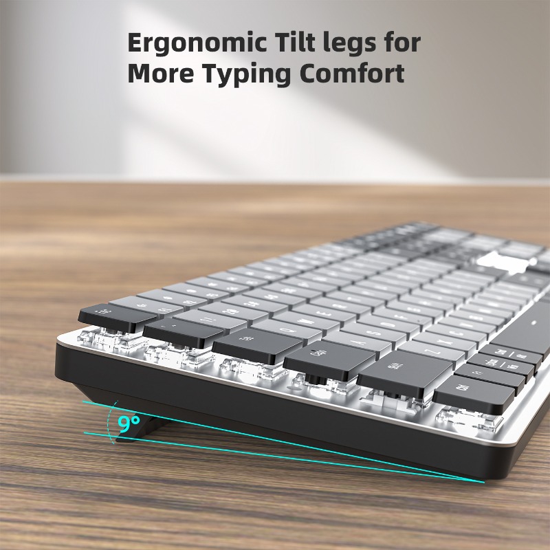 Teclado Mecânico Bluetooth Dua - Gaming Keyboard That Is Quiet avaliação e preço