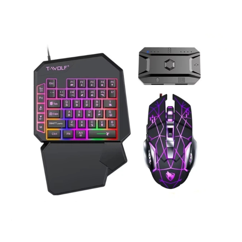 Combo de Teclado e Mouse para  - Gaming Keyboard Half avaliação e preço