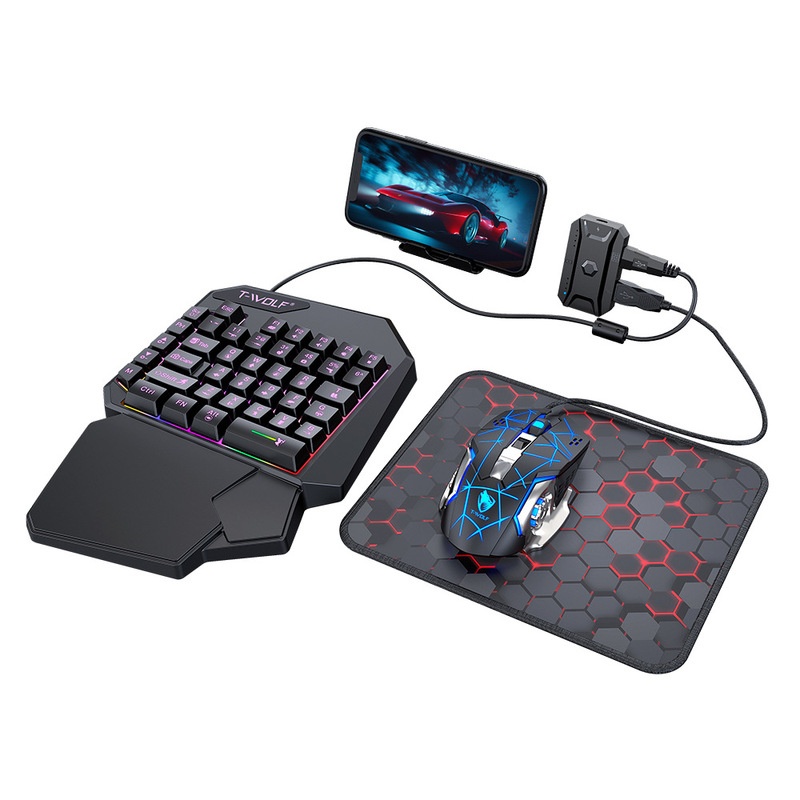 Combo de Teclado e Mouse para  - Gaming Keyboard Half avaliação e preço