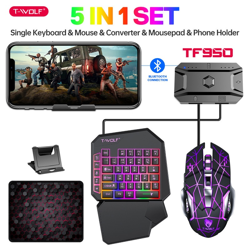 Combo de Teclado e Mouse para  - Gaming Keyboard Half avaliação e preço