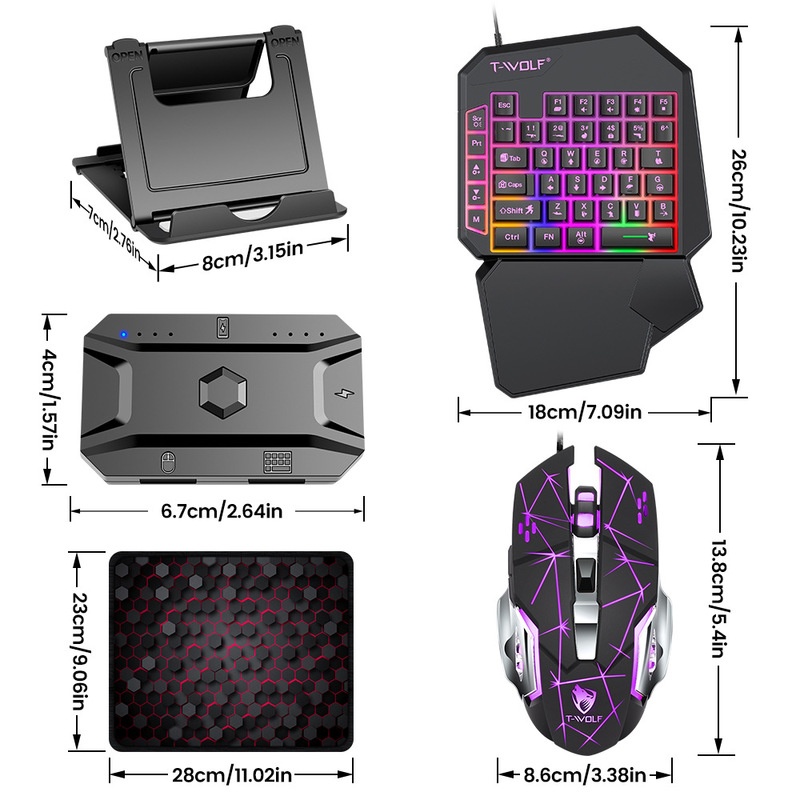 Combo de Teclado e Mouse para  - Gaming Keyboard Half avaliação e preço