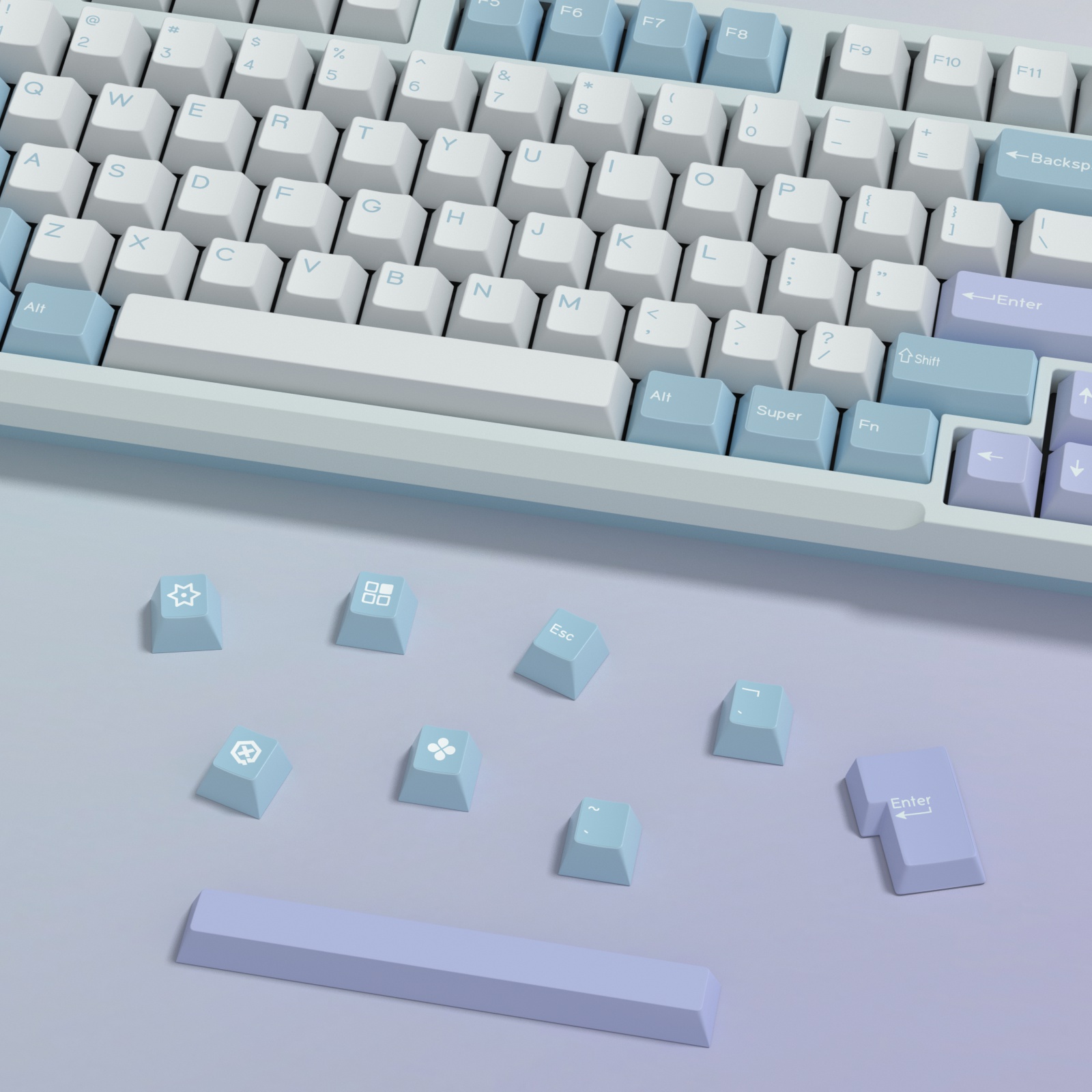 Kbdiy gmk ilusão keycap cereja - Gaming Keyboard Bundle avaliação e preço