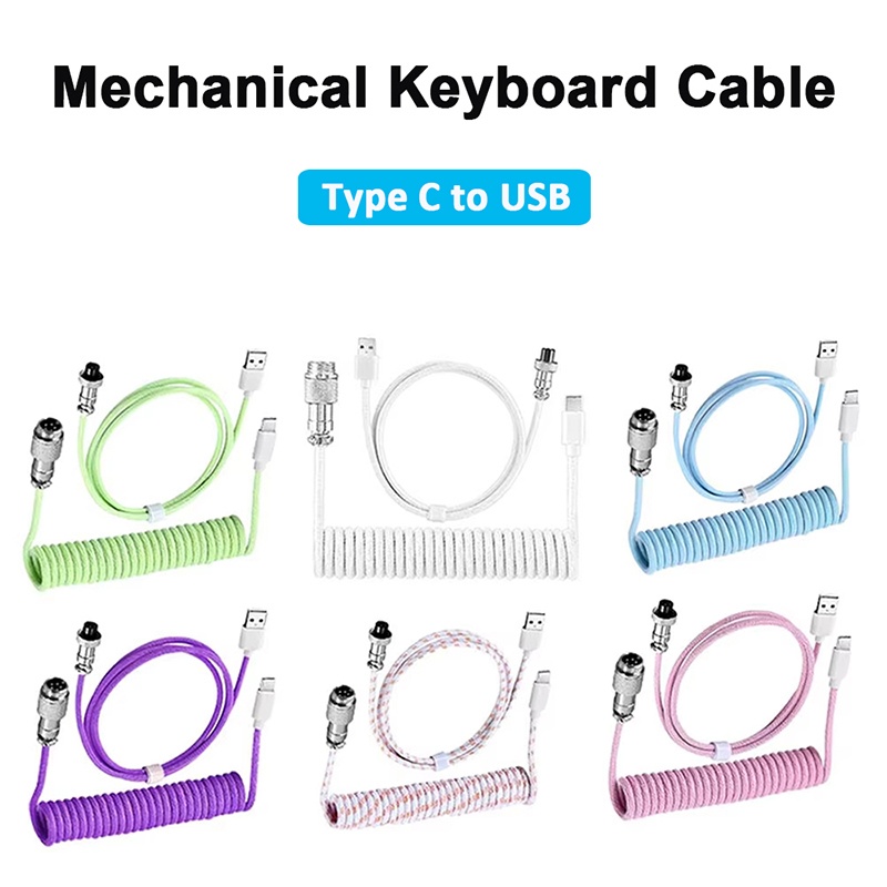 Cabo Espiral USB Tipo C para T - Gaming Keyboard Type C avaliação e preço