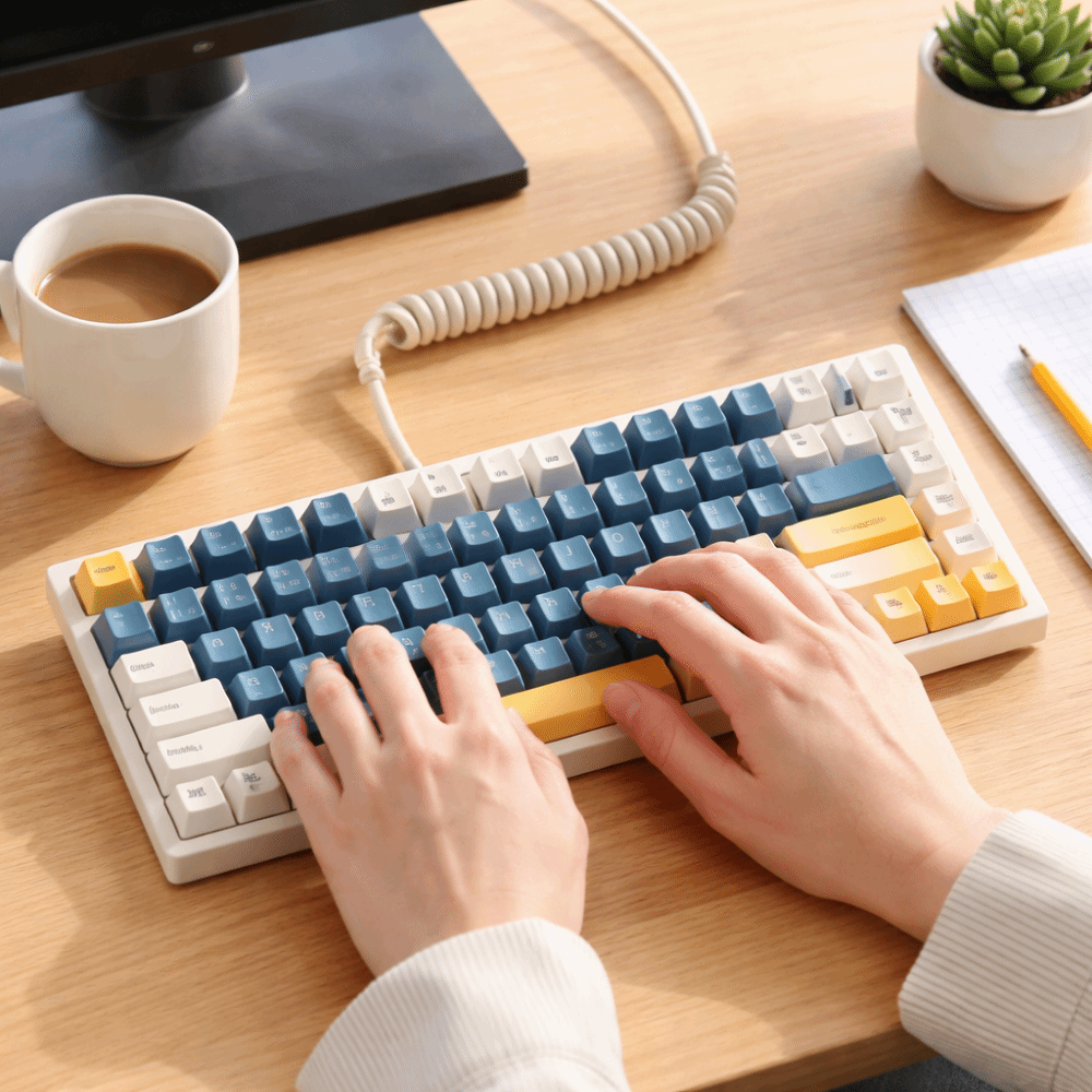 Teclado Mecânico para Jogos co - Gaming Keyboard That Is Quiet avaliação e preço