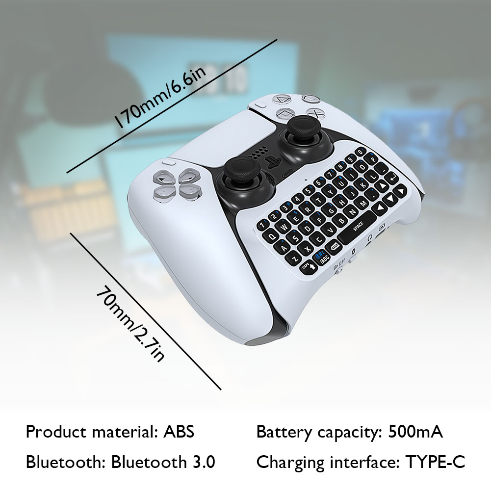 Para ps5 3.5mm teclado sem fio - Gaming Keyboard Mini avaliação e preço