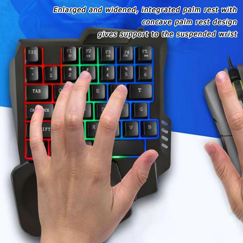 Teclado para jogos de 35 tecla - Gaming Keyboard Half avaliação e preço