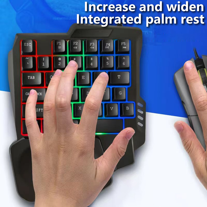 Teclado Gamer RGB Mini USB Ult - Gaming Keyboard Half avaliação e preço