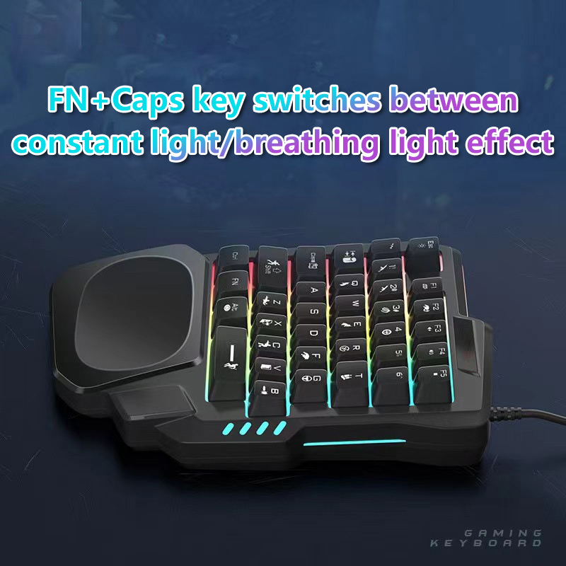 Teclado Gamer RGB Mini USB Ult - Gaming Keyboard Half avaliação e preço